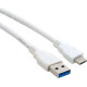 Кабель Extradigital USB Type C to USB 3.0 AM, 1.0m, PVC, 28 AWG, Hi-Speed